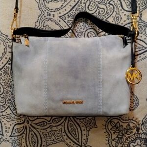 Michael Kors Blue suede crossbody bag